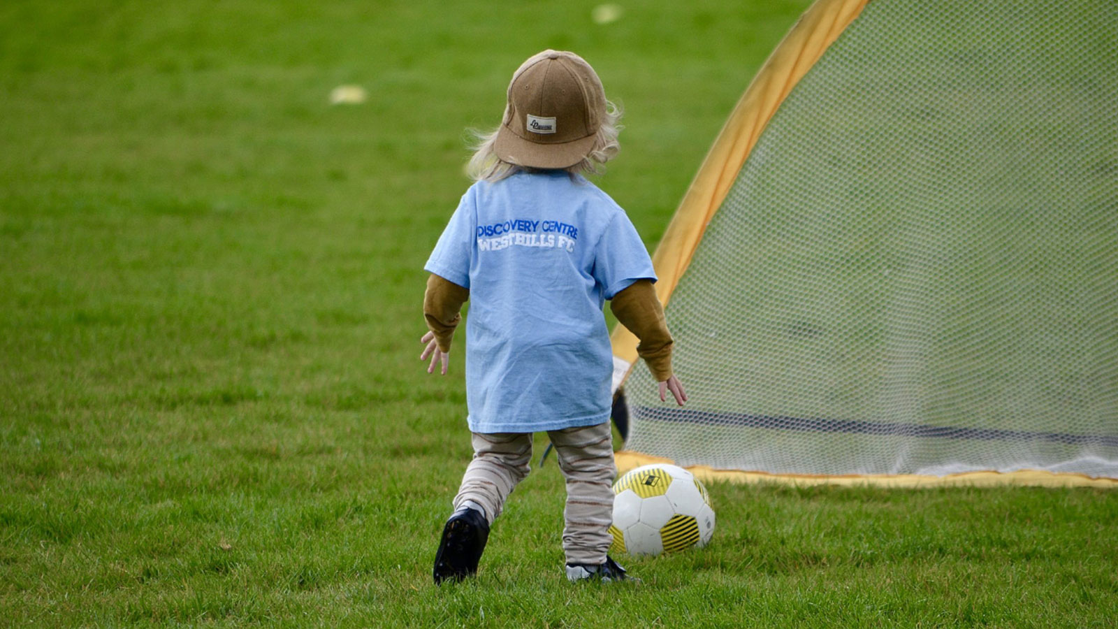 Westhills FC, Child kicking soccer ball